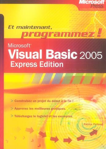 Couverture du livre « Visual Basic 2005 Express - Livre+Complements En Ligne » de Pelland aux éditions Dunod