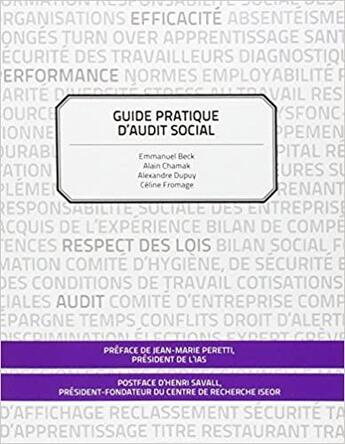 Couverture du livre « Guide pratique d'audit social de conformité : GPAS » de Alexandre Dupuy et Emmanuel Beck et Alain Chamak et Celine Fromage aux éditions Books On Demand