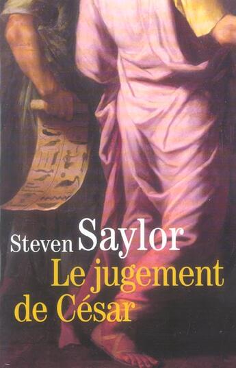 Couverture du livre « LE JUGEMENT DE CESAR » de Steven Saylor aux éditions Editions Du Masque