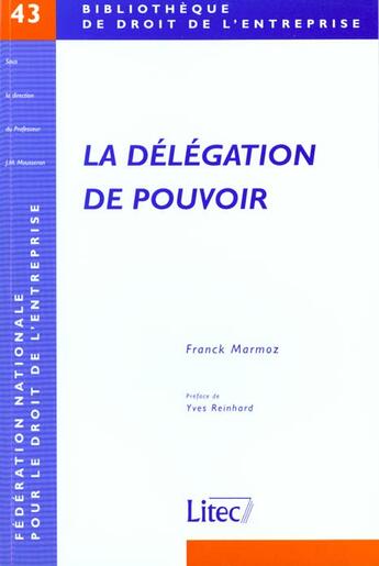 Couverture du livre « La delegation de pouvoir » de Marmoz aux éditions Lexisnexis