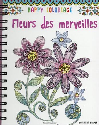Couverture du livre « Fleurs des merveilles » de Valentina Harper aux éditions De Saxe