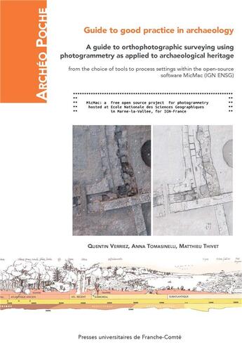 Couverture du livre « A guide to orthophotographic surveying using photogrammetry as applie d to archaeological heritage. » de Thivet/Tomasinelli/V aux éditions Pu De Franche Comte