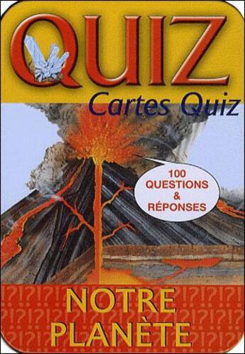 Couverture du livre « La boîte quiz ; notre planète (édition 2011) » de  aux éditions Komet