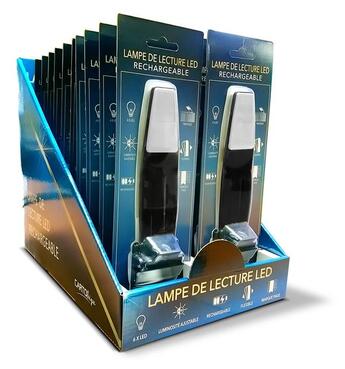 Couverture du livre « Display 20 lampes de lecture led rechargeable » de  aux éditions Cartotheque