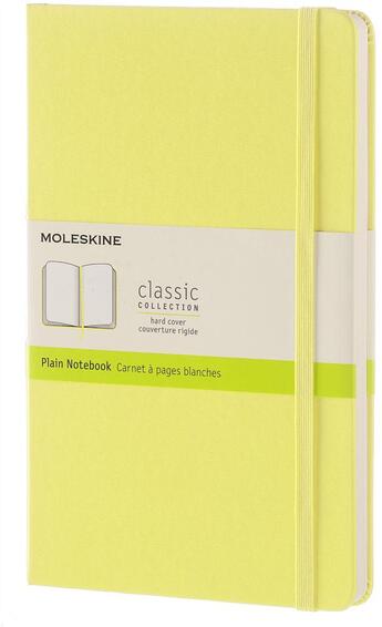 Couverture du livre « Carnet blanc grand format rigide jaune citron » de  aux éditions Moleskine