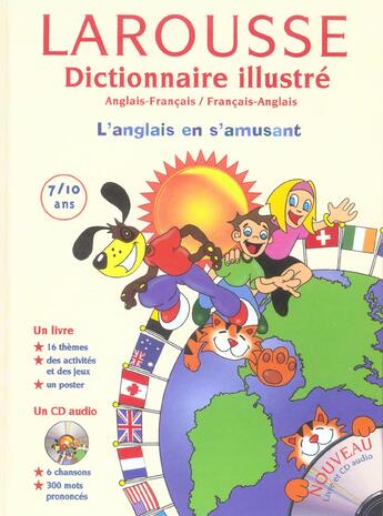 Couverture du livre « Larousse Dictionnaire Illustre ; Anglais-Francais/Francais-Anglais ; L'Anglais En S'Amusant » de  aux éditions Larousse