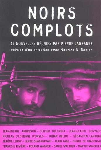 Couverture du livre « Noirs complots » de Pierre Lagrange aux éditions Manitoba