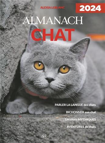 Couverture du livre « Almanach chat (édition 2024) » de Alexia Leblanc aux éditions Creations Du Pelican