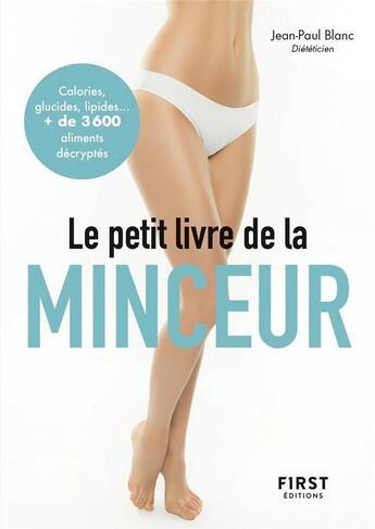 Couverture du livre « Minceur (édition 2019) » de Jean-Paul Blanc aux éditions First