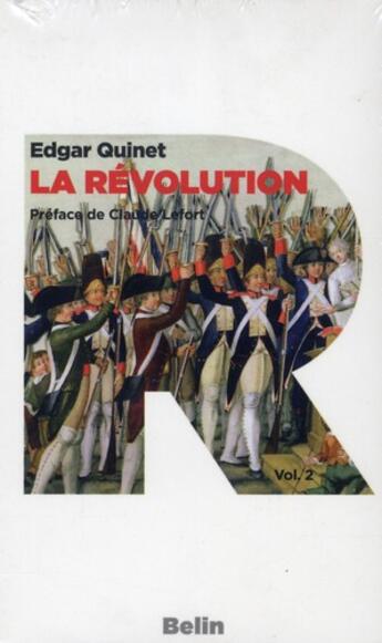 Couverture du livre « La révolution » de Edgar Quinet aux éditions Belin