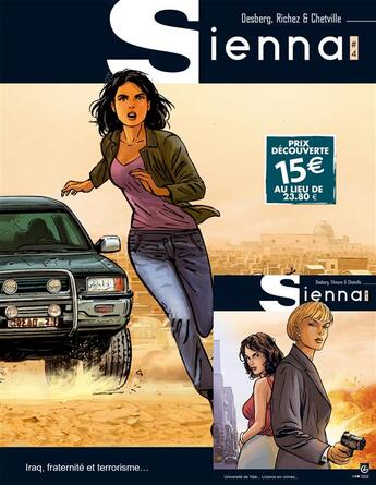 Couverture du livre « Sienna Tome 4 : Iraq, fraternité et terrorisme Tome 2 » de Richez Herve et Chetville et Stephen Desberg aux éditions Bamboo