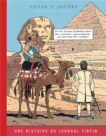 Couverture du livre « Blake et Mortimer Tome 4 : le mystère de la grande pyramide Tome 1 » de Edgar Pierre Jacobs aux éditions Blake Et Mortimer