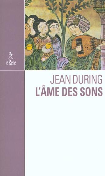 Couverture du livre « L'ame des sons » de Jean During aux éditions Relie