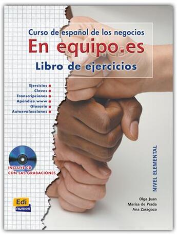 Couverture du livre « En equipo es 1 l ejercicios claves » de Marisa De Prada Segovia et Ana Zaragoza Andreu et Olga Juan Lazaro aux éditions Edinumen