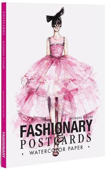 Couverture du livre « Fashionary watercolor postcards book women » de Fashionary aux éditions Fashionary