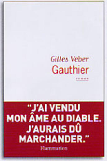 Couverture du livre « Gauthier » de Veber Gilles aux éditions Flammarion