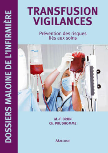 Couverture du livre « Dmi - transfusion. vigilances » de Brun/Prudhomme aux éditions Maloine