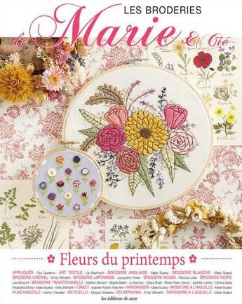 Couverture du livre « Fleurs de printemps - les broderies de marie n 14 » de  aux éditions De Saxe