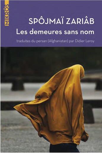 Couverture du livre « Les demeures sans nom » de Spojmai Zariab aux éditions Editions De L'aube