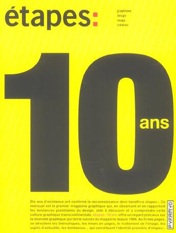 Couverture du livre « Etapes : 10 ans » de  aux éditions Pyramyd