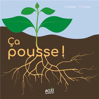 Couverture du livre « Ça pousse ! » de Anne Crausaz et Lea Schneider aux éditions Acces