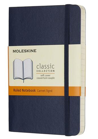 Couverture du livre « Carnet ligné poche souple saphir » de  aux éditions Moleskine