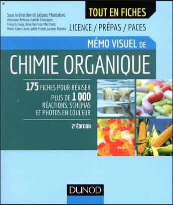 Couverture du livre « Memo visuel de chimie organique - 2e ed. (2e édition) » de Maddaluno/Bellosta aux éditions Dunod