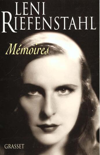 Couverture du livre « MEMOIRES » de Leni Riefenstahl aux éditions Grasset