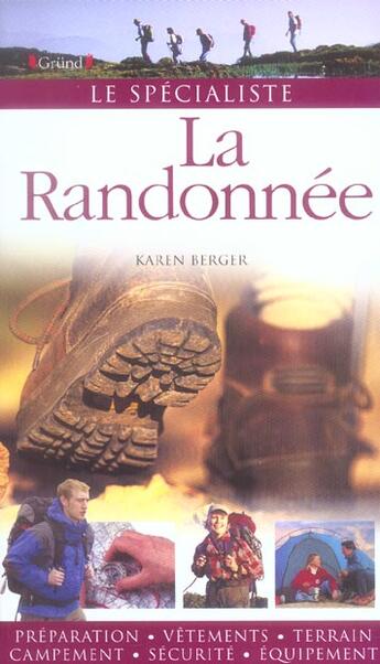 Couverture du livre « La randonnee » de Berger/Ombler/Brown aux éditions Grund