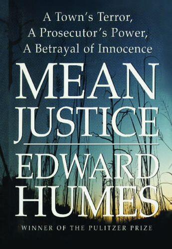 Couverture du livre « Mean Justice » de Humes Edward aux éditions Simon & Schuster