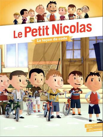 Couverture du livre « Le petit Nicolas Tome 8 : la leçon de code » de Emmanuelle Kecir-Lepetit aux éditions Gallimard-jeunesse