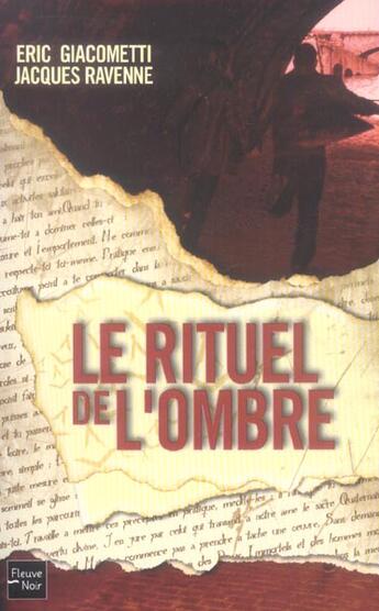 Couverture du livre « Le rituel de l'ombre » de Giacometti/Ravenne aux éditions Fleuve Editions