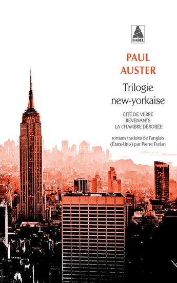 Couverture du livre « Trilogie new-yorkaise » de Paul Auster aux éditions Actes Sud