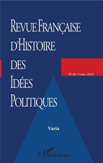 Couverture du livre « Revue francaise (49) » de Desmons/Dufour/Rens aux éditions L'harmattan