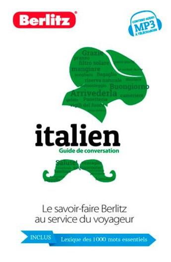 Couverture du livre « Italien, guide de conversation + dico » de  aux éditions Berlitz