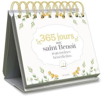 Couverture du livre « 365 jours avec Saint Benoit et les moines bénédictins » de Xavier Perrin aux éditions Mame