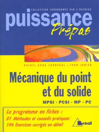 Couverture du livre « Puissance 5 - mecanique poiint et solide » de Desreux aux éditions Breal