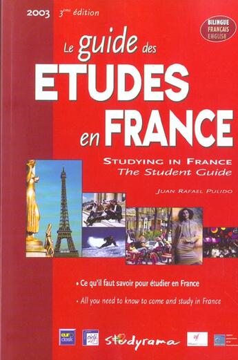 Couverture du livre « Guide des etudes en france » de  aux éditions Studyrama