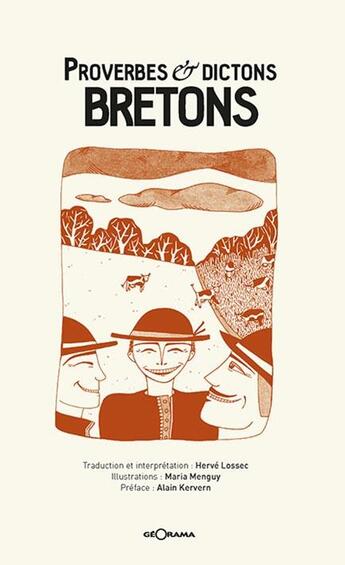 Couverture du livre « Proverbes et dictons bretons » de Herve Lossec aux éditions Georama