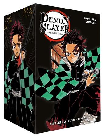 Couverture du livre « Demon slayer : coffret vol.1 : Tomes 1 à 6 » de Koyoharu Gotoge aux éditions Panini