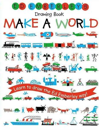 Couverture du livre « Ed emberley drawing book make a world » de Ed Emberley aux éditions Little Brown Usa