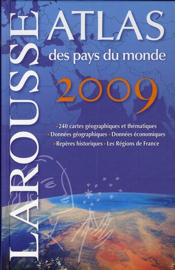 Couverture du livre « Atlas petit Larousse des pays du Monde (édition 2009) » de  aux éditions Larousse