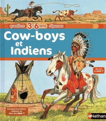 Couverture du livre « Cow-boys et Indiens » de Aladjidi/Vincent aux éditions Nathan