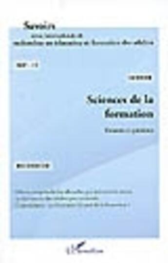 Couverture du livre « Sciences de la formation : constats et questions » de Aubret/Lietard aux éditions L'harmattan