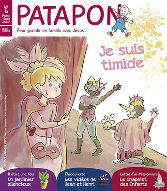 Couverture du livre « Patapon octobre 2022 n 499 - je suis timide - edition illustree » de  aux éditions Tequi