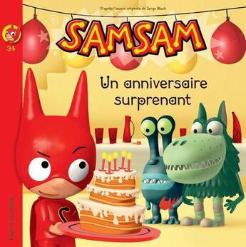 Couverture du livre « SamSam T.34 ; un anniversaire surprenant » de Serge Bloch aux éditions Bayard Jeunesse