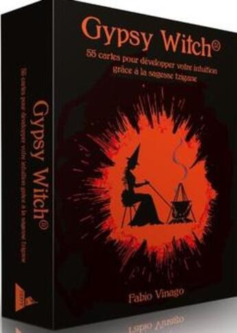 Couverture du livre « Gypsy witch : 55 cartes pour développer votre intuition grâce à la sagesse tzigane » de Fabio Vinago aux éditions Dervy