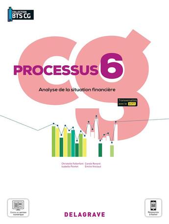 Couverture du livre « Processus 6 : analyse de la situation financière ; BTS comptabilité gestion (CG) ; pochette élève » de Isabelle Pointet et Emilie Vinclaut et Carole Renard et Christelle Flollenfant aux éditions Delagrave