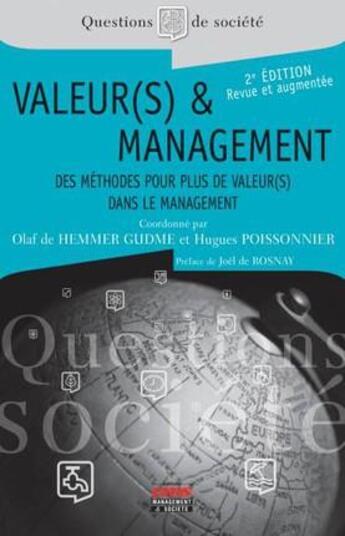 Couverture du livre « Valeur(s) & management (2e édition) » de Hemme Dudme De/Poiss aux éditions Ems