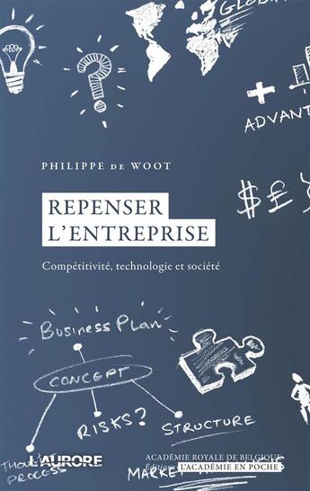 Couverture du livre « Repenser l'entrepris ; compétitivité, technologie et société » de Philippe De Woot aux éditions Academie Royale De Belgique